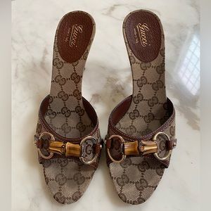 Gucci Bamboo Horsebit Heels